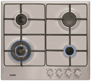 Газовая варочная поверхность Simfer H 6404 VGRIM Inox