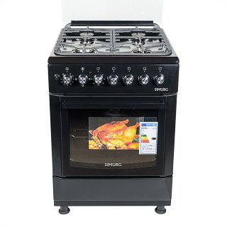 Кухонная плита SIMURG FK6406 GAZB-LUXE черный