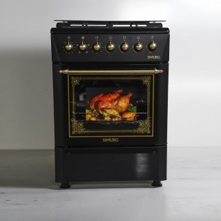 Кухонная плита SIMURG RK6406GAZB-RUSTIK 60 черный