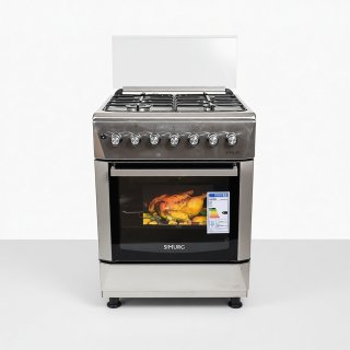 Кухонная плита SIMURG FK 6406 GAZW серебристый