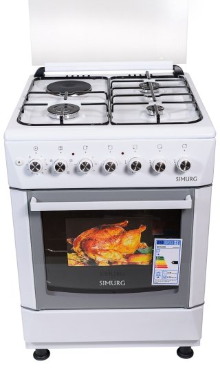 Кухонная плита SIMURG FK 6316 GAZW белый