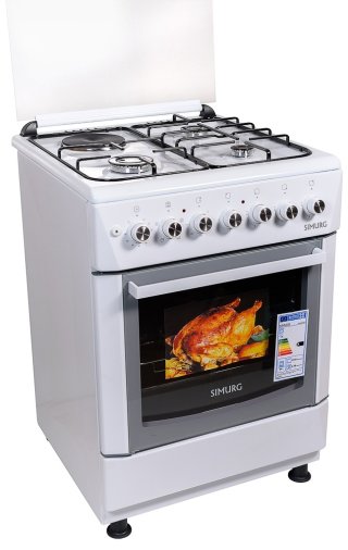 Кухонная плита SIMURG FK6316 GAZW-LUXE белый