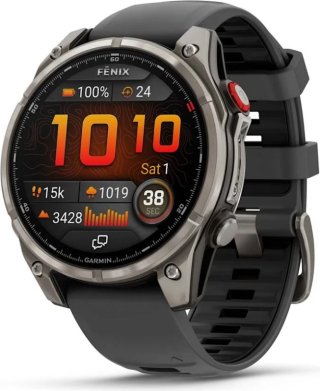 Смарт-часы Garmin Fenix 8 Pro 47 мм серебристый-серый