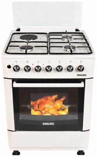 Кухонная плита SIMURG FK 6316 GAZR светло-бежевый