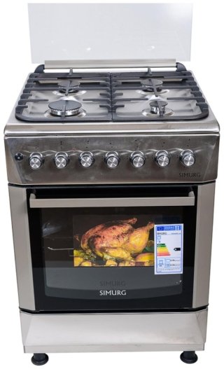Кухонная плита SIMURG FK6406GAZM Luxe серебристый
