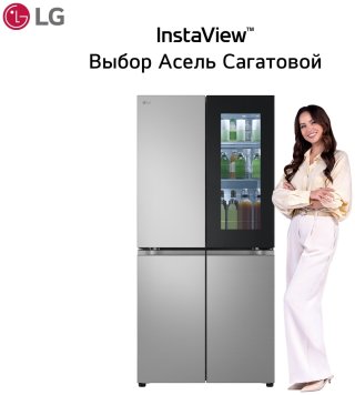 Холодильник LG GC-V22FFMMB серебристый
