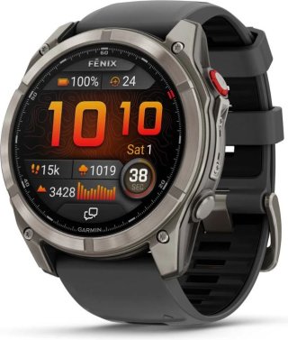 Смарт-часы Garmin Fenix 8 Pro 51 мм серебристый-серый