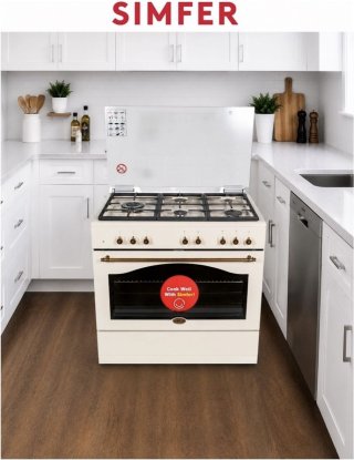 Кухонная плита Simfer F 9507 YELWRBF бежевый