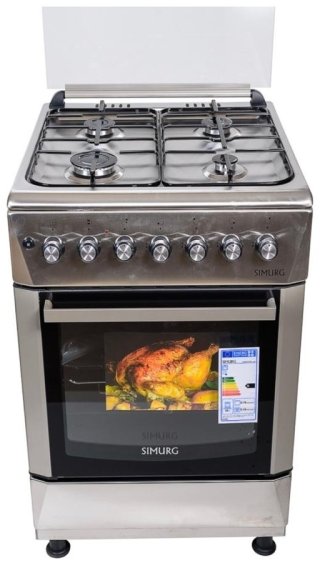 Кухонная плита SIMURG FK6406GAZM серебристый
