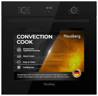 Духовой шкаф Hausberg HBO-6627BL черный