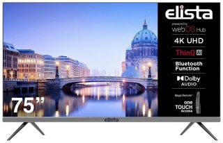 Телевизор Elista B75UHD4EKC 191 см черный