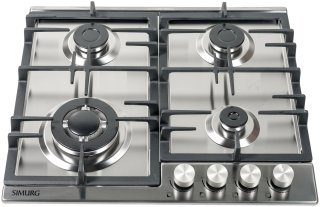 Газовая варочная поверхность SIMURG S 6401 INOX FFD серый