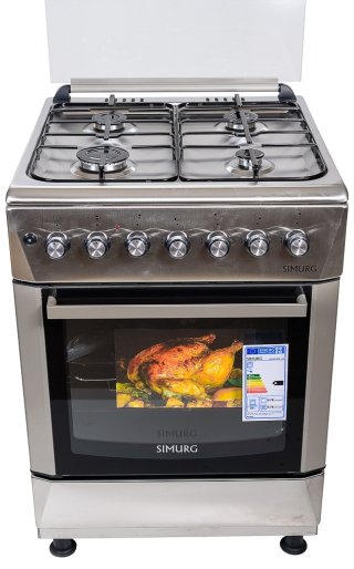 Кухонная плита SIMURG FK6406 GAZM серебристый