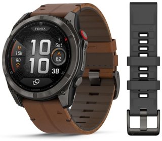 Смарт-часы Garmin Fenix 8 Pro 51 мм черный-коричневый + подарок