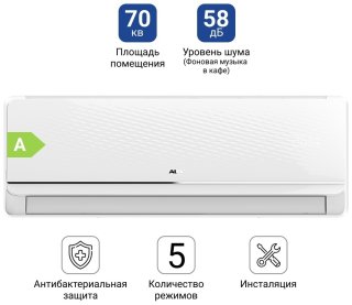 AUX ASW-H24A4/FXR1 белый + монтажный комплект