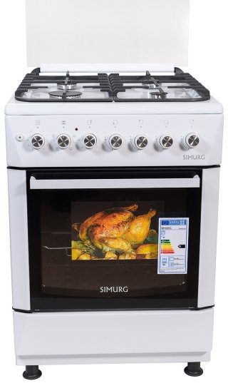 Кухонная плита SIMURG FK6406 GAZW-LUXE белый
