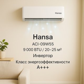 Hansa ACI-09W55/INS.STD белый + монтажный комплект