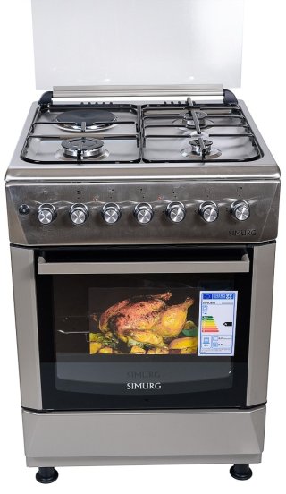 Кухонная плита SIMURG FK6316GAZM INOX серебристый